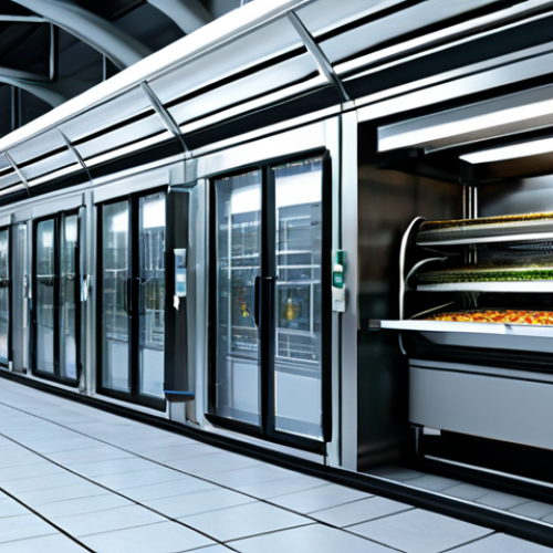 Home 11 Image Prompt 1: High-Tech Food Dehydration Plant**