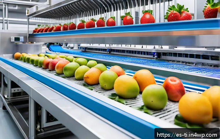 건조 식품의 역사적 배경과 발전 과정 - A modern food processing facility in Spain featuring advanced robotic automation for dehydrating fru...